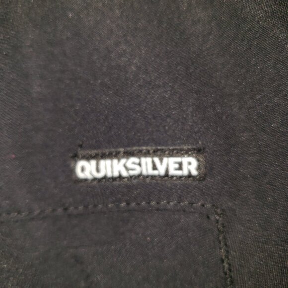 Quicksilver Amphibians Men's Chino Shorts Multiple Pockets Black Size 44 - Picture 4 of 8